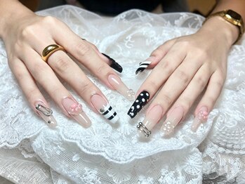 ナナネイル(Nana Nail)/モノトーンミックス ネイル
