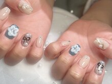 ジョアネイル(JOA Nail)/ぷっくり/リボン/パール/ミラー