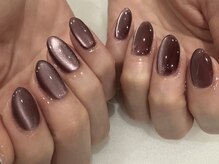 ネイル スパ ココプラス(Nail spa Cocoplus)/ブラウンマグネットネイル6600円