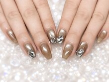 ネイルキュート アンド クールラッシュ 亀有店(nailcute & CoolLash)/キラキラワンホンネイル