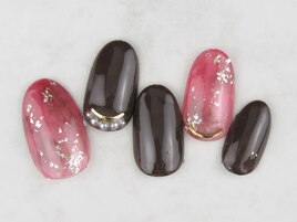 ☆ブラック×シースルーネイル☆
