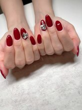 ウィズ ユー(with U produce by Megumi Ohara)/ワンポイントビジューネイル