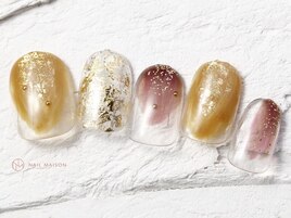 ボルドーべっ甲ワイヤー¥8050