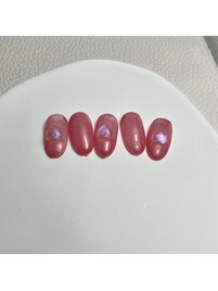 バレンタインネイル