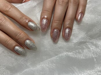 ネイル モア 岐阜駅店(nail mor.)/ラメ２色まで