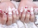 さくらんぼフリルネイル♪