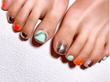 ネイルマジック 仙台一番町店(NAIL MAJIC)/ミラーフットネイル☆