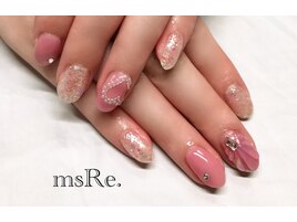 ハート&マーメイドネイル