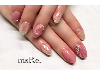 ハート&マーメイドネイル