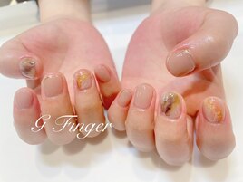 淡色ニュアンスアートネイル♪