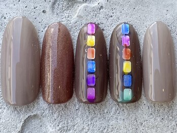 フリークネイル(FREAK Nail)/キラキラカラフルホロ ¥8500