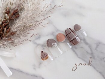 ワイネイル(Y.nail)/モンブランネイル