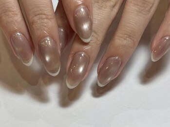 アイネイルズ 梅田店(I nails)/大人っぽマグフレンチ