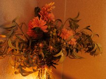 しをりや　霧の座の雰囲気（薄がきのライトアップ）