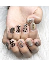 インプレス 鶴見店(Impress)/【Hand】ヒョウ柄ネイル