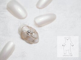 フラワーアクセサリーネイル