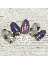 ネイルサロン クイル(QUILL)/８月白べっ甲（３）