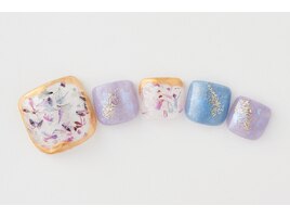 【フット】押し花ニュアンス