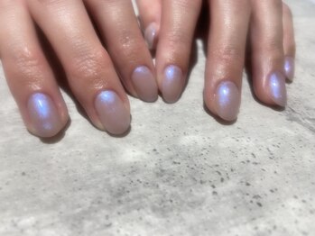 クアイネイル(Quai Nail)/シアーカラーにパールをのせて