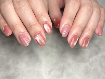 ブリスフルハピネス(Blissful happiness)/暖色ニットネイル