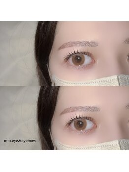 ミオ(mio.)の写真/ナチュラルながらぱっちり感が可愛いアイドルまつ毛や束感が印象的なワンホン風エクステデザインが得意◎