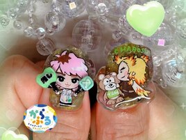 お客様オーダー推し活痛ネイル