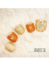 ネイルサロン アンリタ(nail salon AneRita)/大理石メタリックネイル
