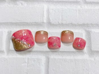 フィールネイル 天王町店(feelnail)/フット・トレンド定額　9500円