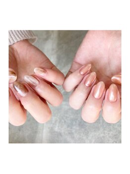 ビューティービースト フォー ネイルアンドアイラッシュ 熊本店(beauty:beast)/ニュアンス、ミラー