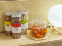 楽楽堂/施術後の温かいお茶