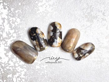 アイヴィー(IVY)/ニュアンス/ブラウン/フラワー