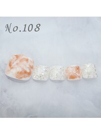 フットネイル：No.108