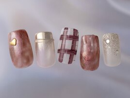 ニュアンスチェックボルド¥8480