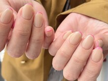 アミティー(amity)/skinny french &nbsp;beige/pink