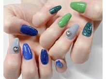 イーストネイル(East nail)/アシメシンプルアート♪