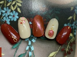 ギャラクシー　クリスマスネイル