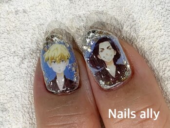 ネイルズアリー 立川店(Nails ally)/痛ネイル×ネイルプリンター×秋