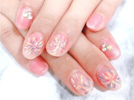 花火ネイル