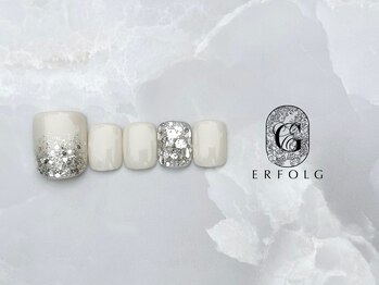 エアフォルク 銀座(ERFOLG)/【フット】ホワイト×グリッター