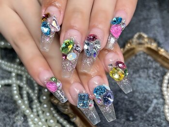 ラサンセリテ(la sincerite)の写真/【スカルプArt10本付け放題コース¥13200】抜群のモチの良さにリピーター続出★ネイルが映える指先に◎