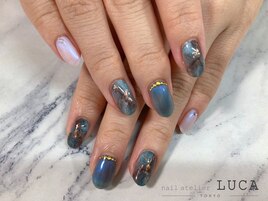 R-159 大人上品大理石ネイル