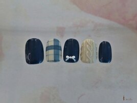 二ットチェック冬¥8480