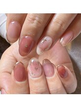 アティックネイルアトリエ(attic nail atelier)/チーク＆星座ネイル