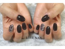 ラブネイル(LOVE NAIL)/レオパードネイル