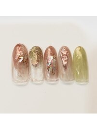 コッパーニュアンスネイル