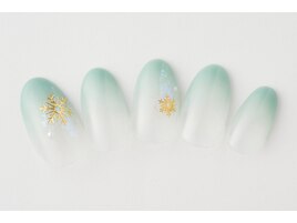 【シンプルデザイン】雪グラデ