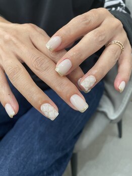 エイム(EIM)/ミラーフレンチネイル