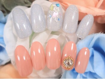 アンドシュシュネイル(&CHOU CHOU nail)/ワンカラー￥６０００