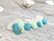 ネイルサロン ふるる 大須店/☆フットプチプラネイル☆#209