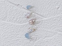 シェリーネイル(Cherie Nail)/アジサイ×ストーンネイル♪